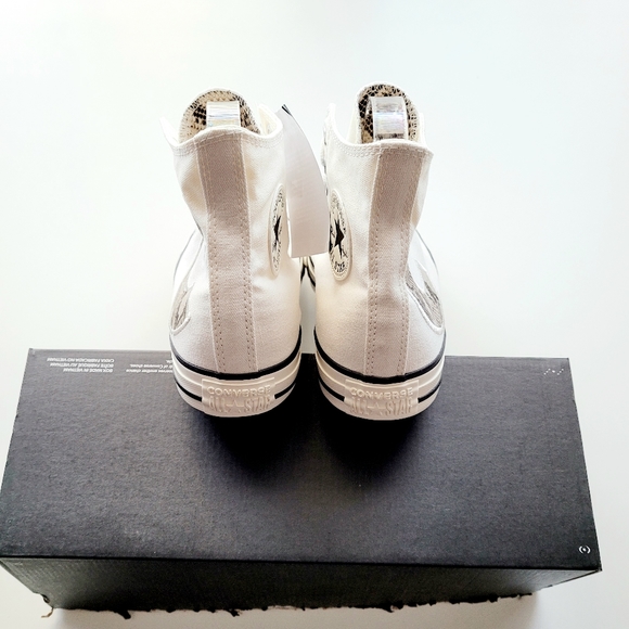 Converse CTAS Hi Egret/Black/Egret Snake Print - Picture 4 of 8